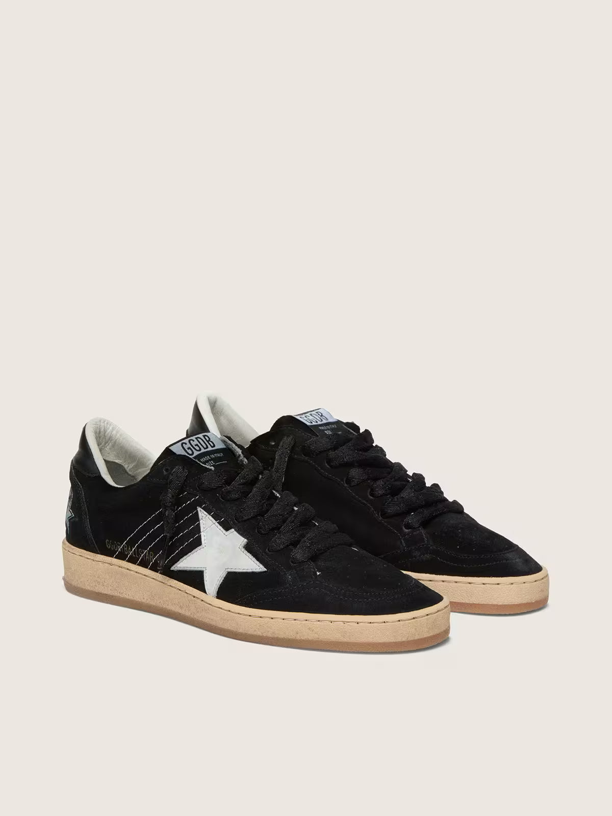 Ball Star Sneakers Suede Black / White