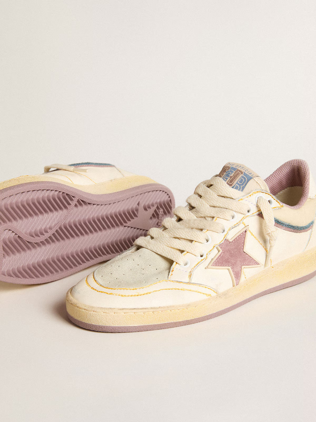Ball Star Sneakers White / Mauve