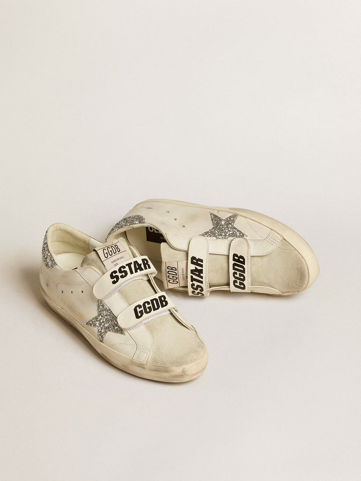 Old School Sneakers White / Silver / Ice Grey