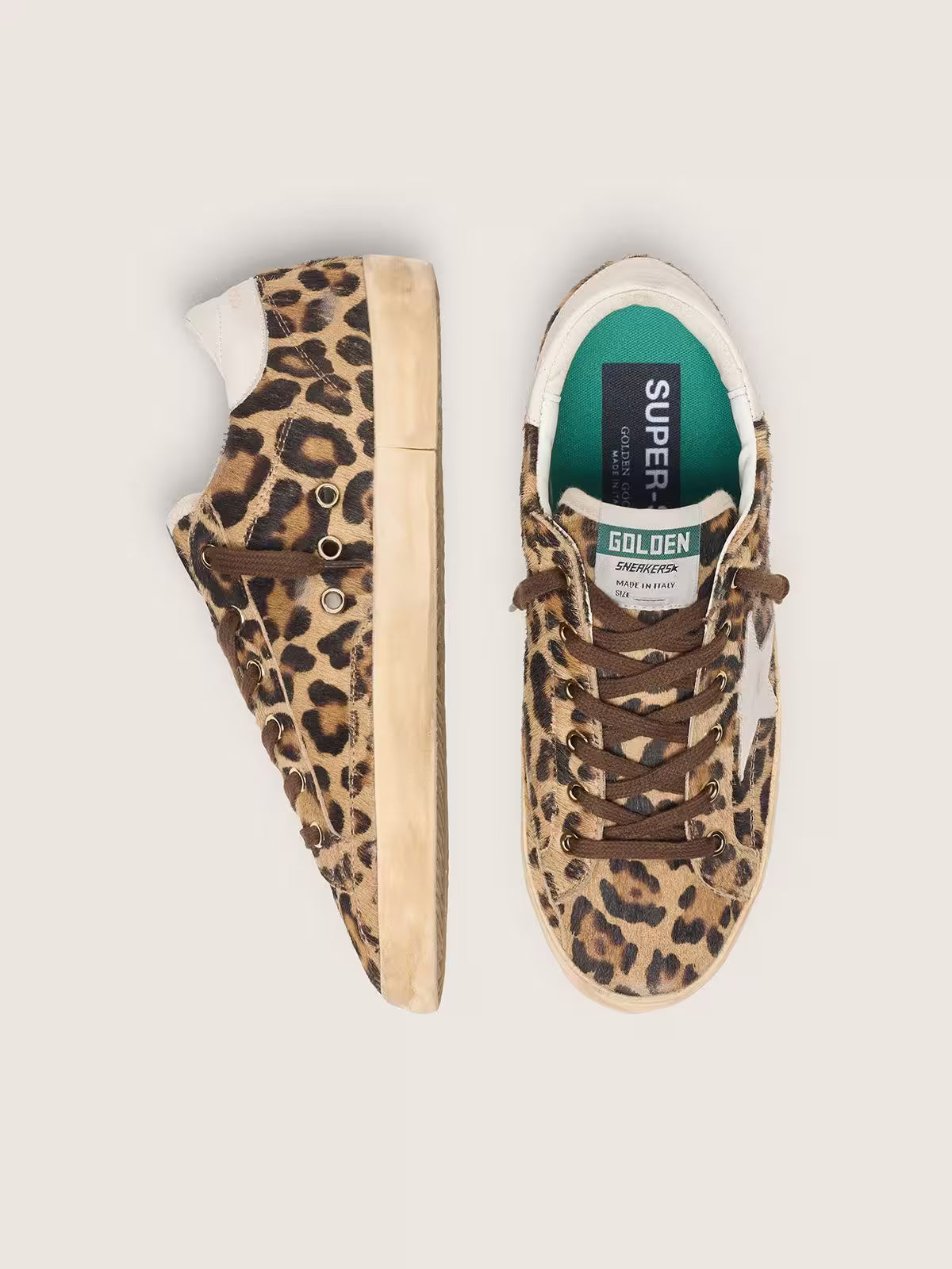 Super-Star Sneakers Leopard / White