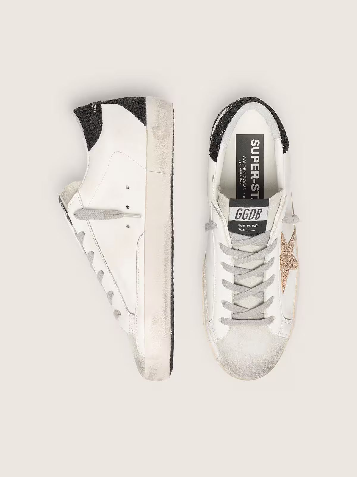 Super-Star Sneakers White / Gold / Black