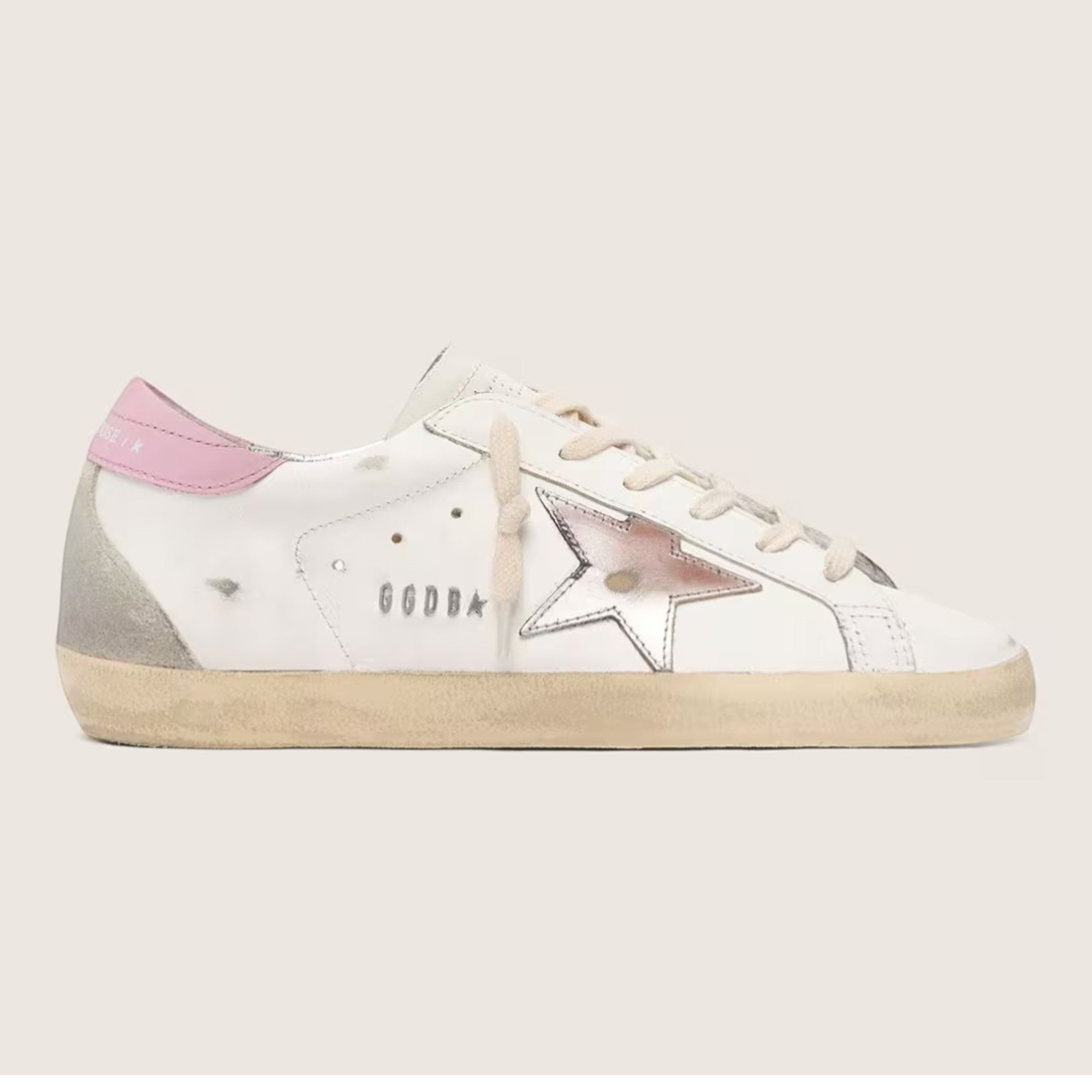 Super-Star Sneakers White / Silver / Pink