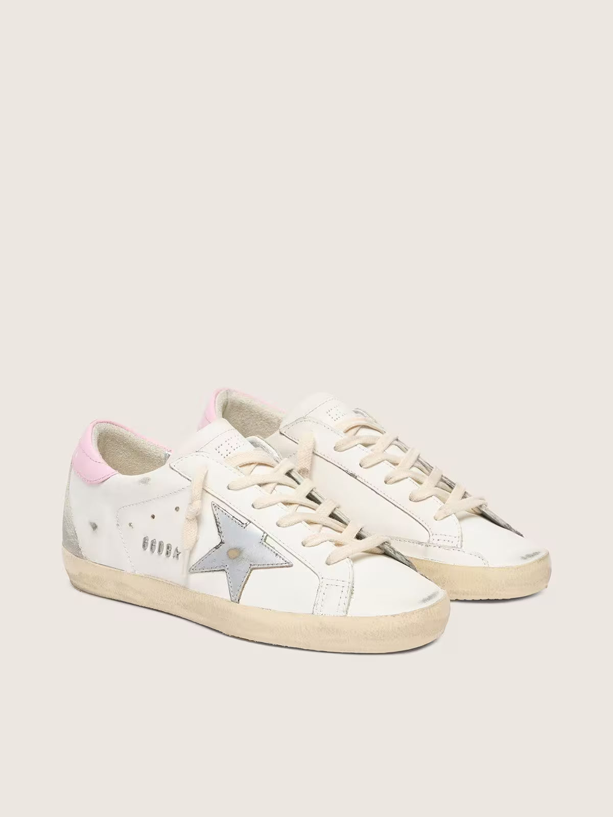 Super-Star Sneakers White / Silver / Pink