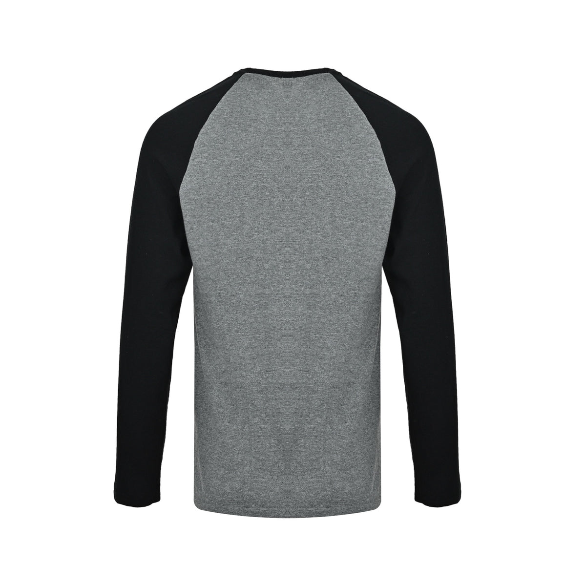 Raglan Long Sleeve T-Shirt Grey & Black