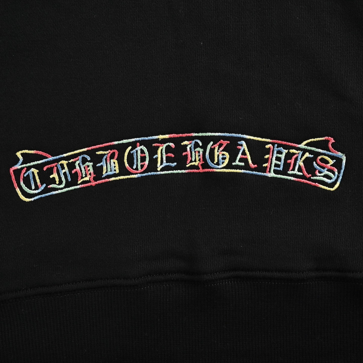 Neck Logo Crewneck Sweatshirt Black