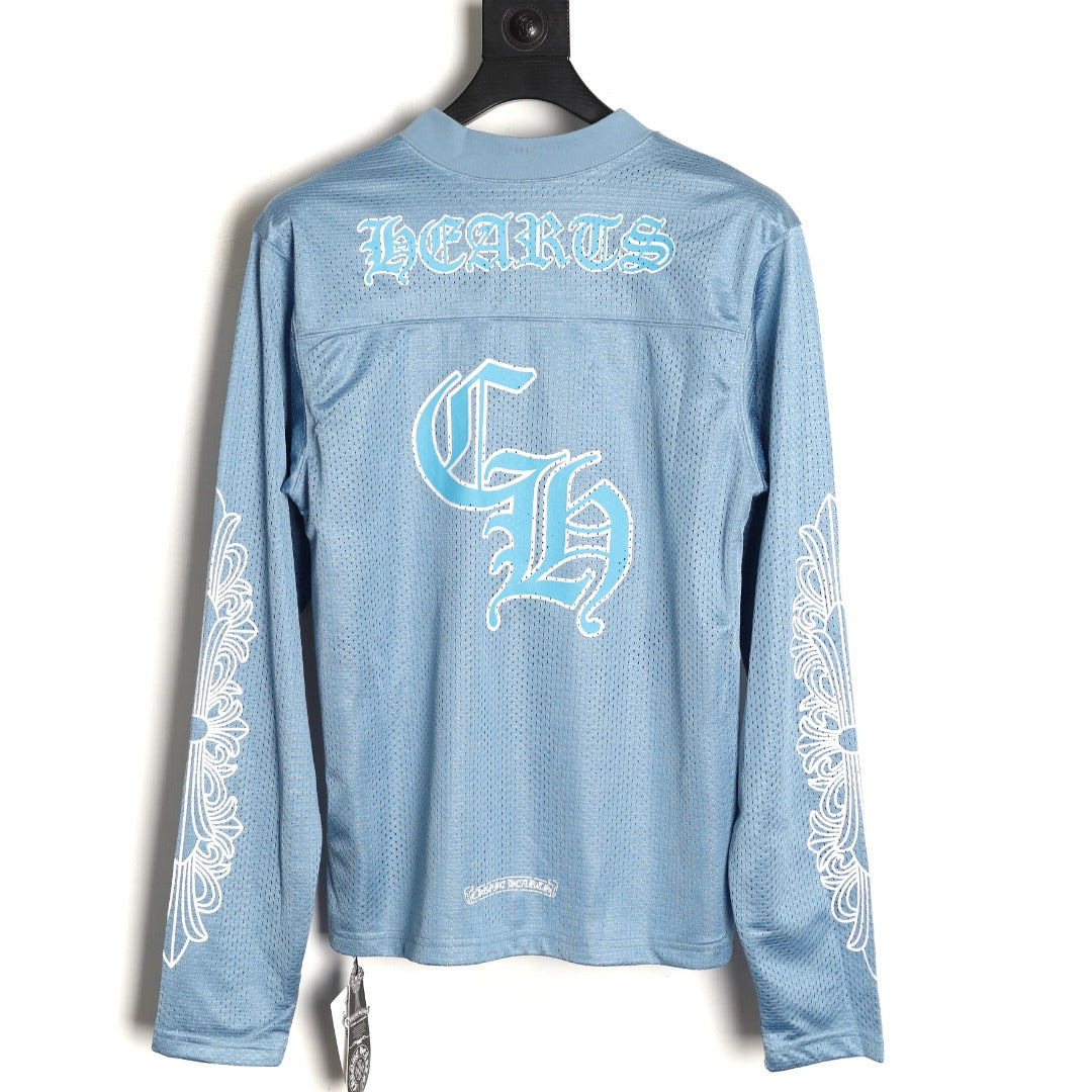 Sports Mesh Warm Up Jersey Blue