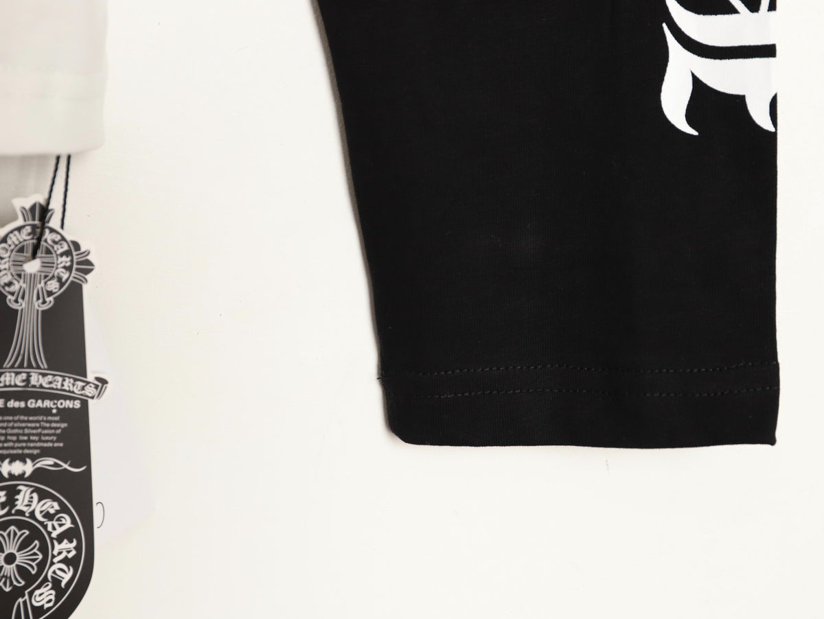 Horseshoe Baseball Long Sleeve T-Shirt White & Black