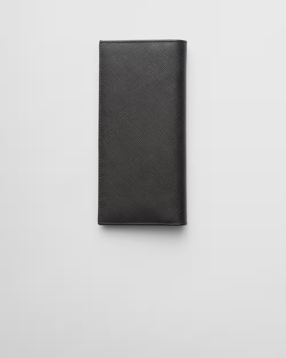Saffiano Leather Compact Wallet Black