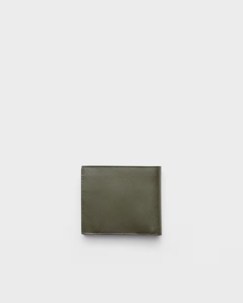 Saffiano Leather Wallet with Coin Purse Camouflage Burgundy Interior