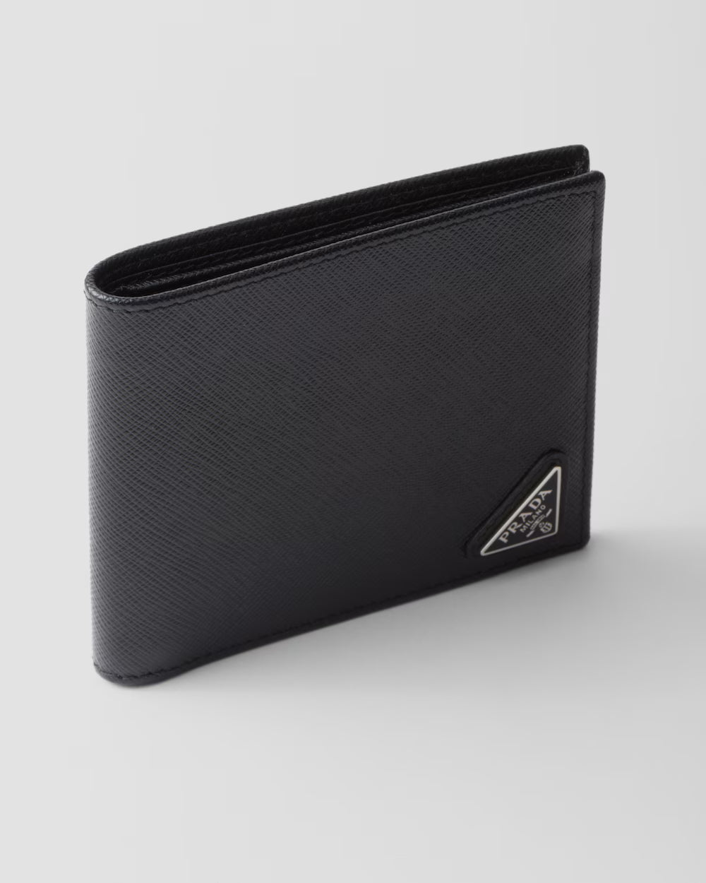 Saffiano Leather Wallet Bifold Black