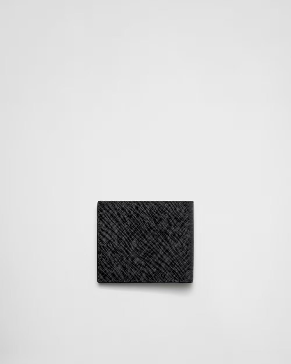 Saffiano Leather Bifold Wallet Black