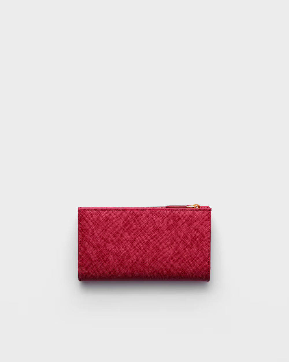 Saffiano Large Leather Wallet Fiery Red