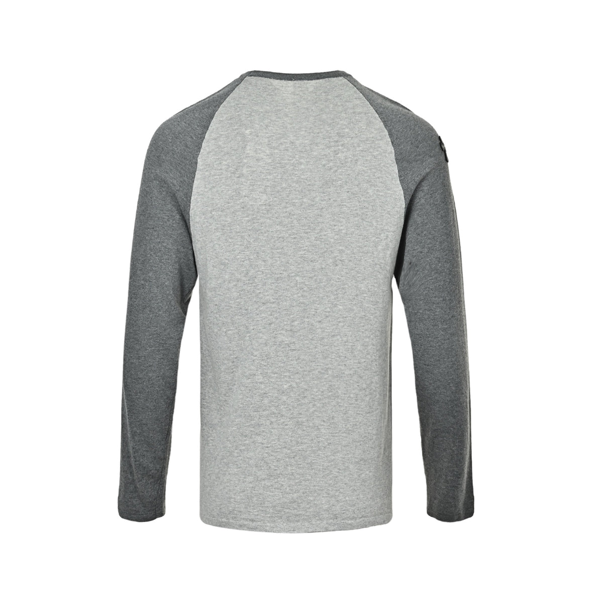 3 Cross Patch Raglan Long Sleeve T-Shirt Grey