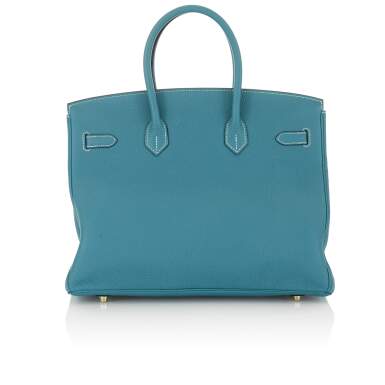 Blue Jean Togo Leather Gold Hardware
