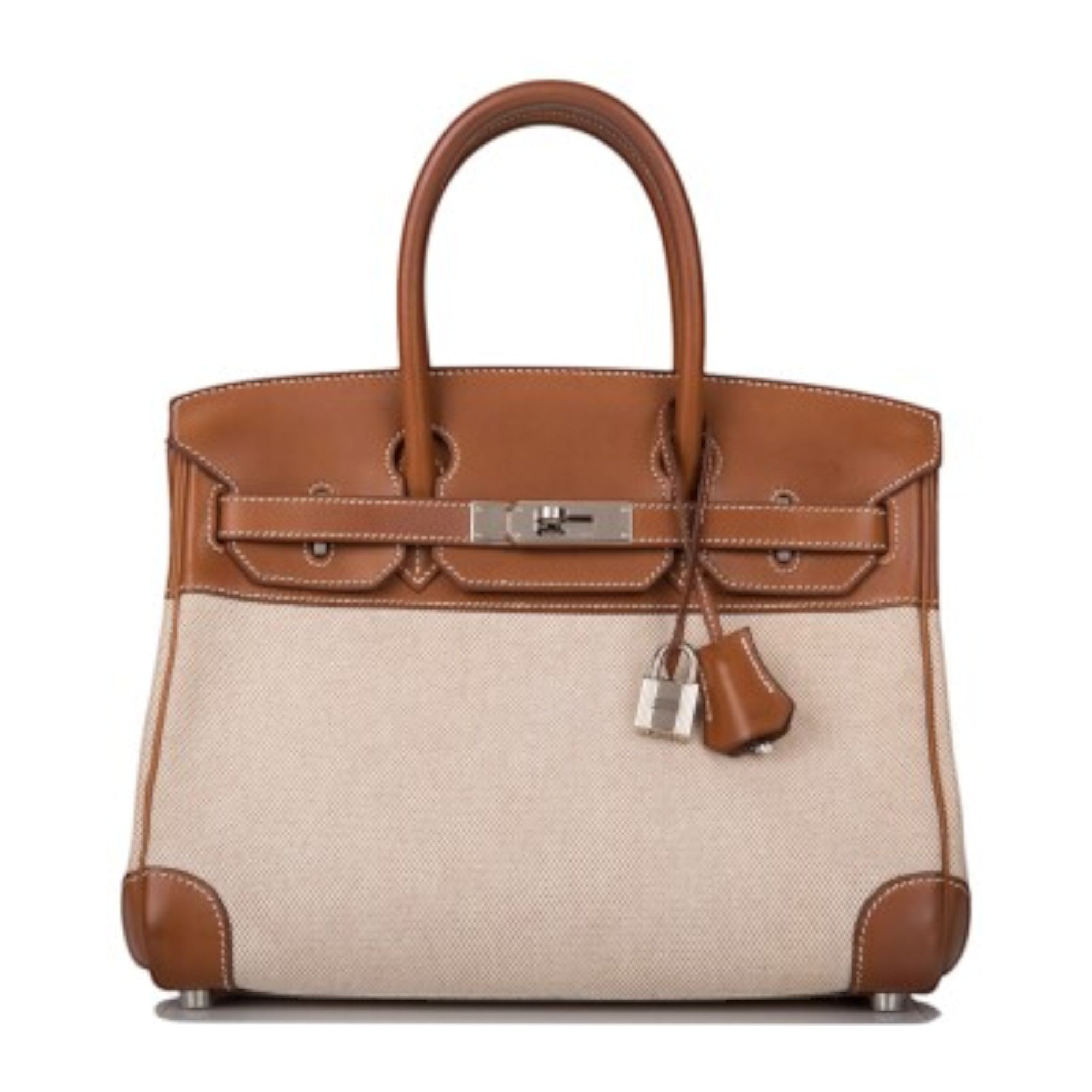 Fauve Ecru Barenia Toile Palladium Hardware