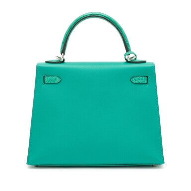 Vert Jade Matte Alligator Madame Touch Palladium Hardware