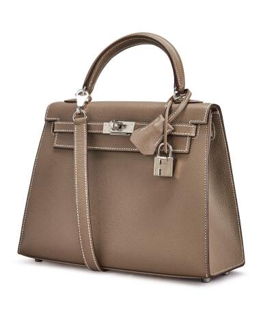 Taupe Epsom Leather Palladium Hardware