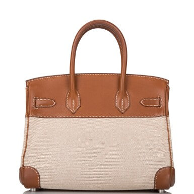 Fauve Ecru Barenia Toile Palladium Hardware