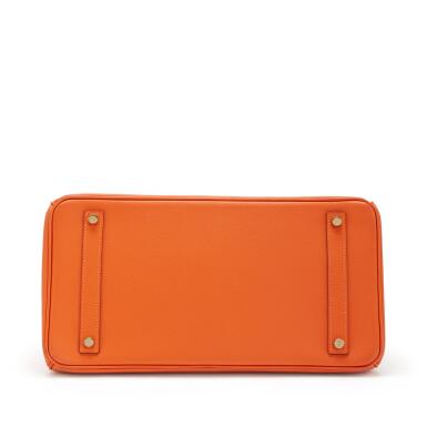 Orange H Epsom Leather Gold Hardware