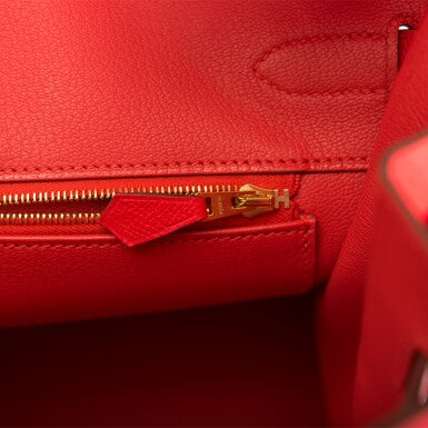 Rouge Tomate Epsom Leather Gold Hardware