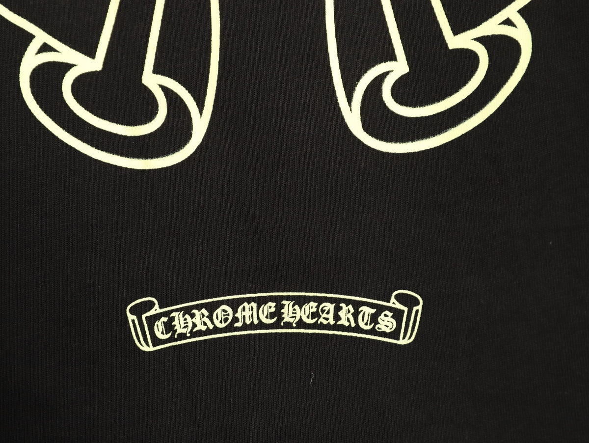 Neon Horseshoe Long Sleeve T-Shirt Black