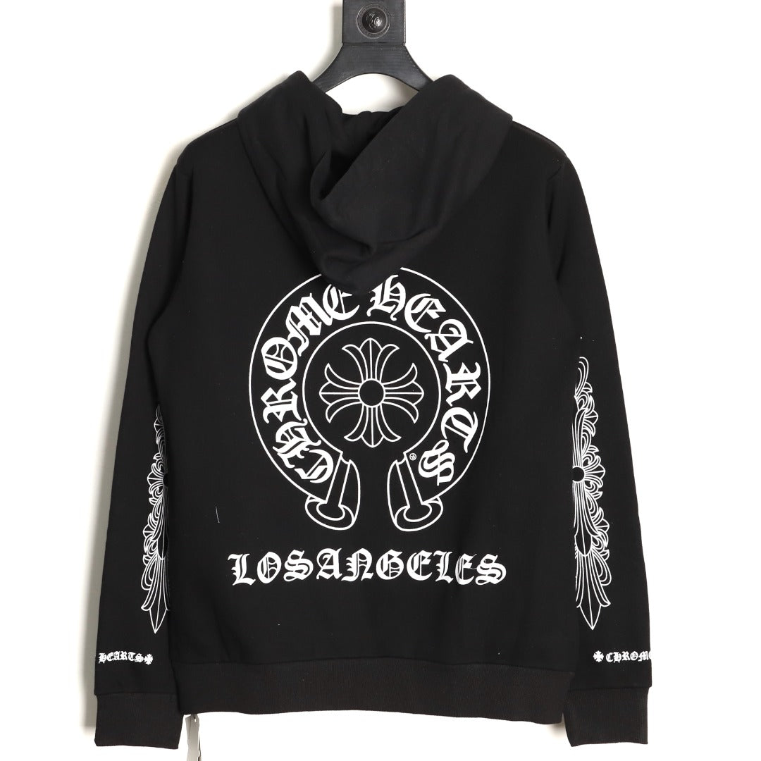 Horseshoe Logo Hoodie Black