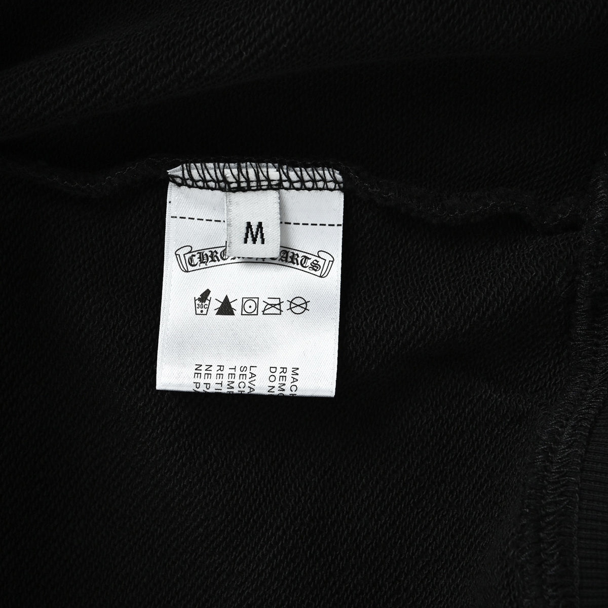Circular Logo Pullover Hoodie Black