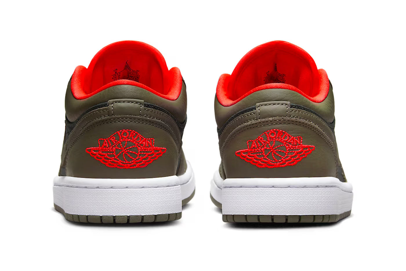 Air Jordan 1 Low SE Black Olive Bright Crimson
