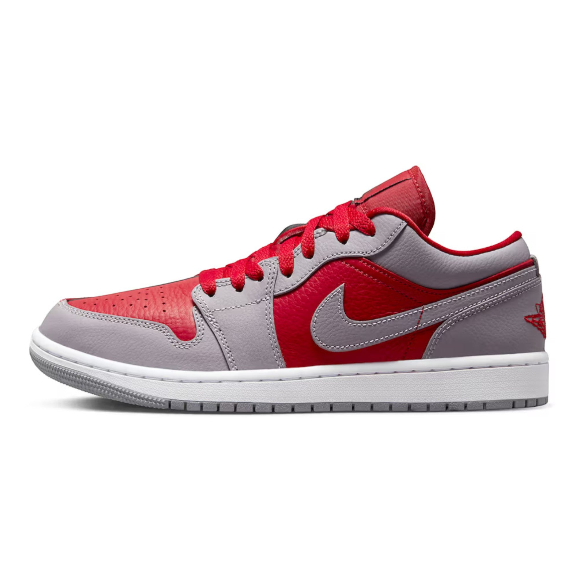 Air Jordan 1 Low SE Split Gym Red Cement Grey