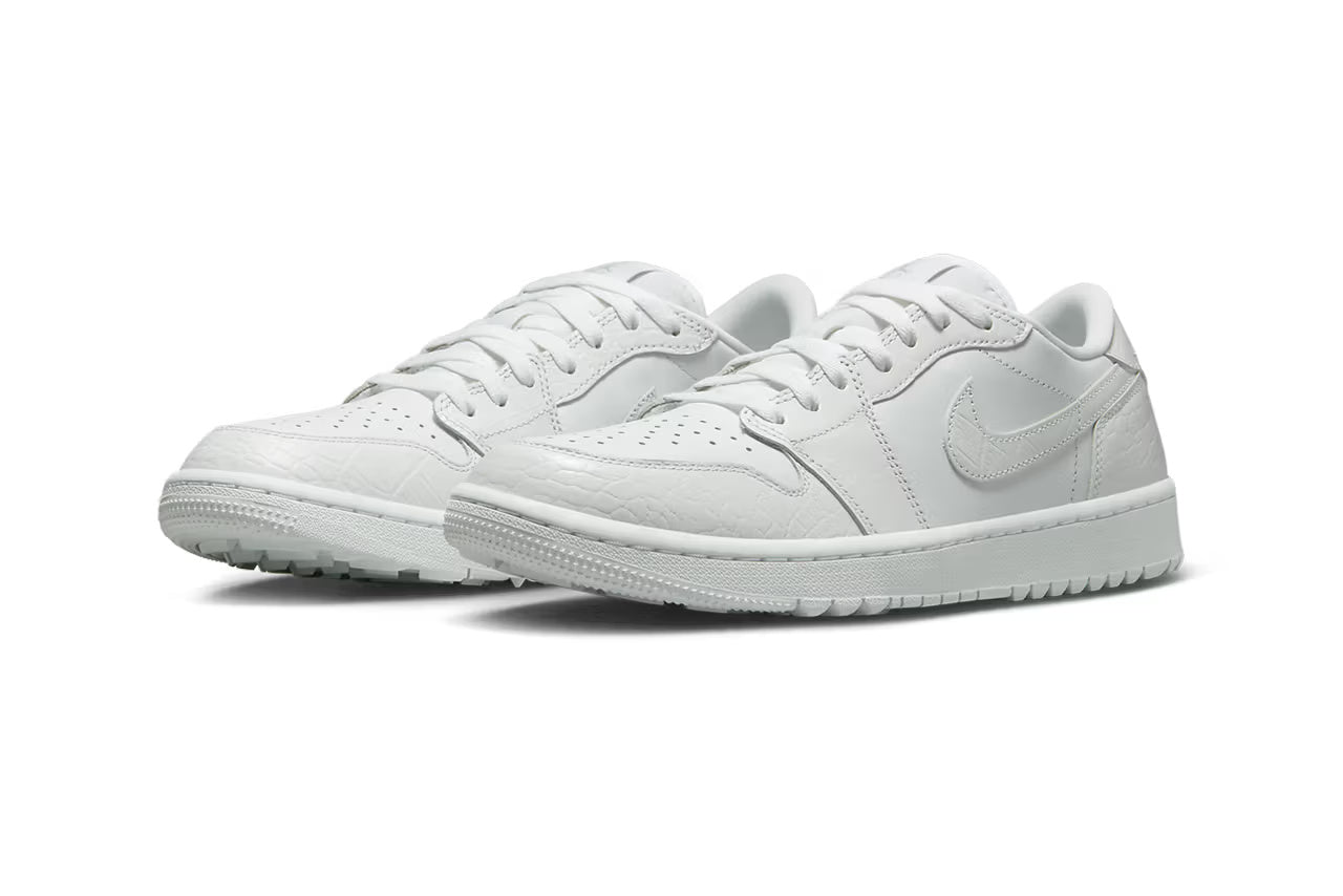 Air Jordan 1 Low Golf “Crocodile Skin” White