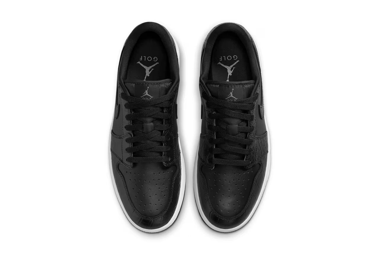 Air Jordan 1 Low Golf “Crocodile Skin” Black