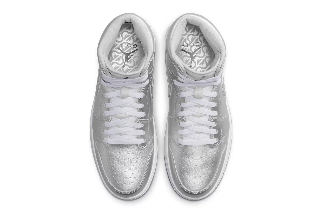 Air Jordan 1 High Golf Gift Giving Metallic Silver