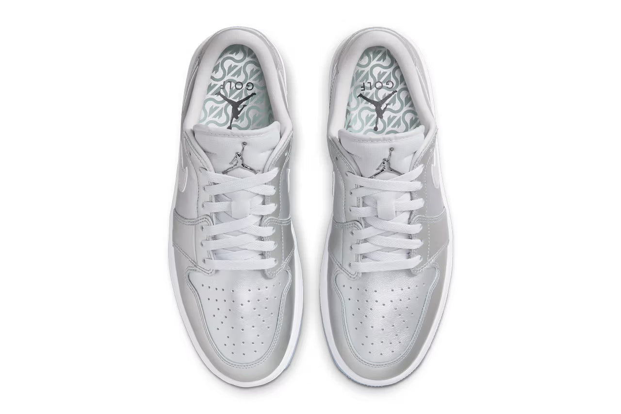 Air Jordan 1 Low Golf Gift Giving Metallic Silver