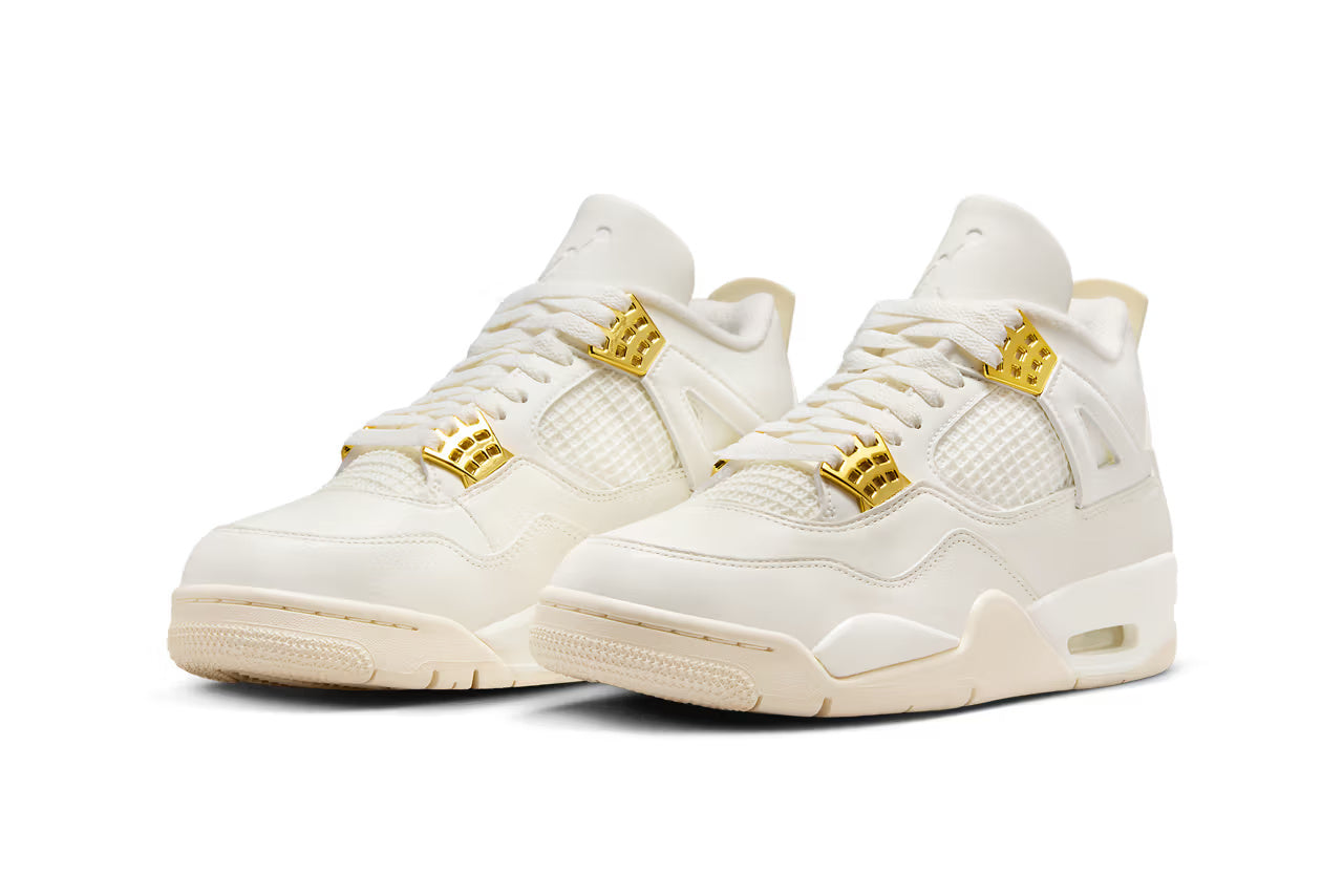 Air Jordan 4 Retro Sail Metallic Gold