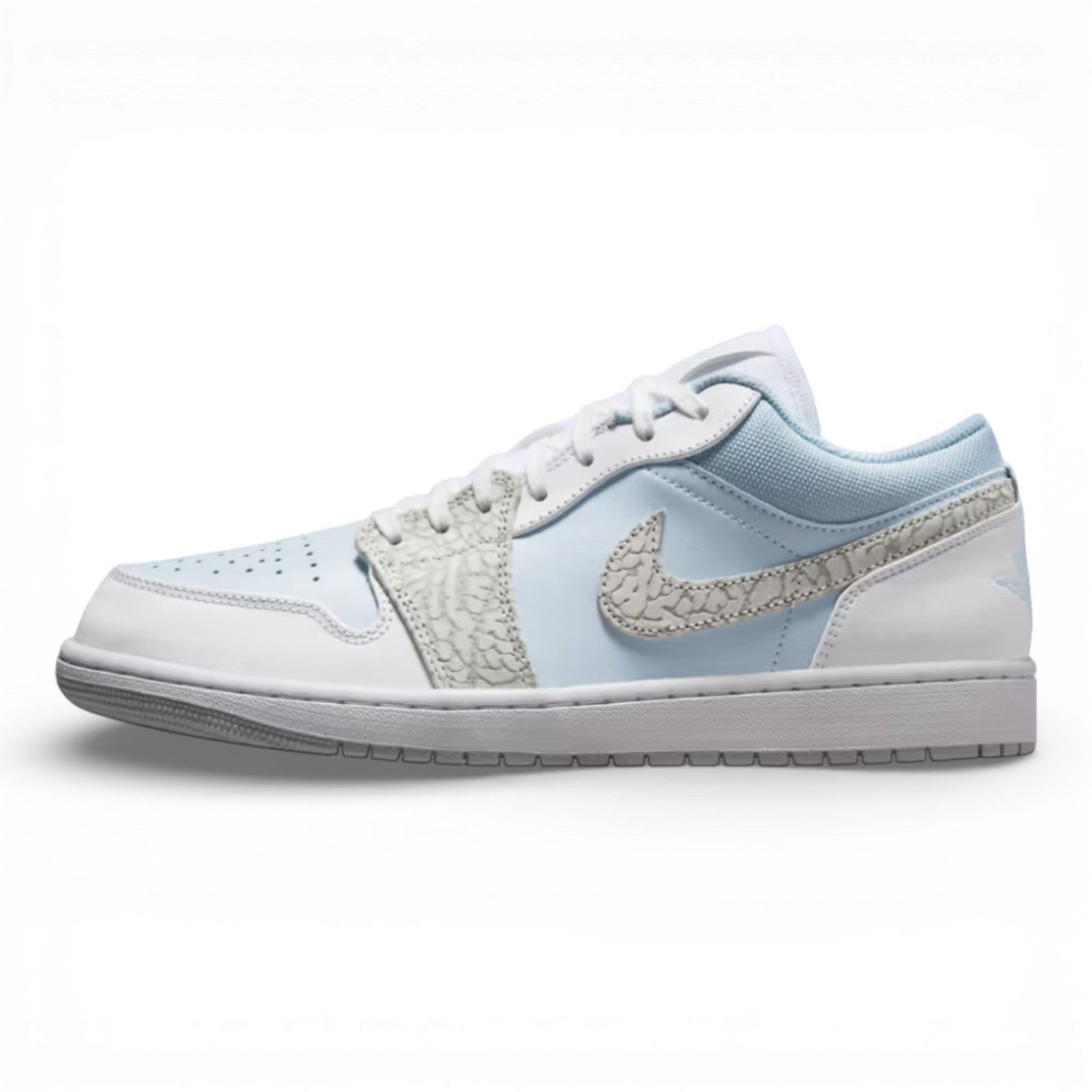 Air Jordan 1 Low Blue Tint Elephant Print