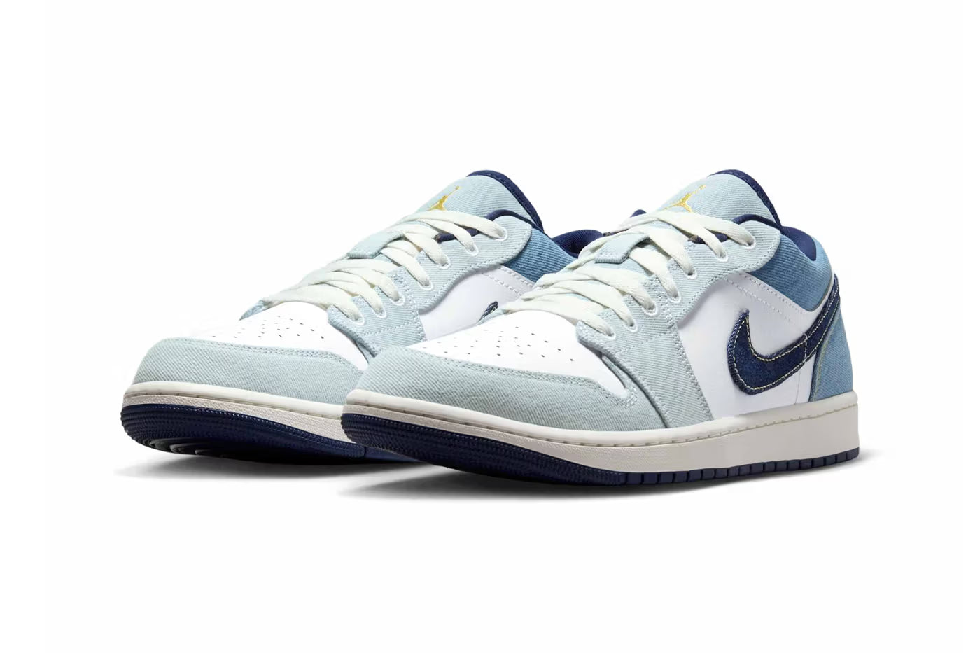 Air Jordan 1 Low Denim White Sail Star Blue