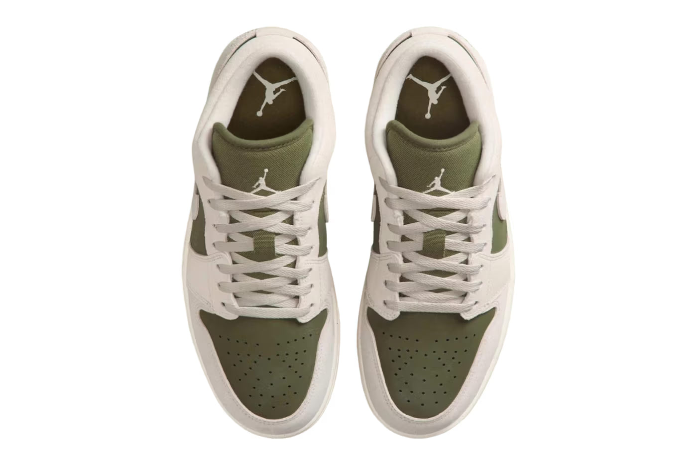 Air Jordan 1 Low Medium Olive Sail