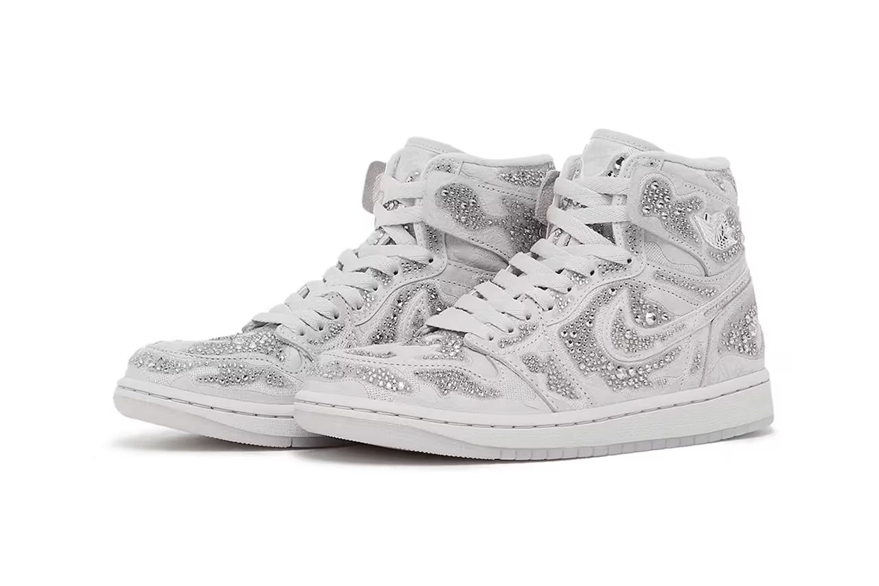 Air Jordan 1 High Swarovski Vast Grey