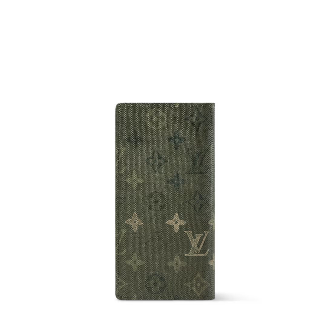 Louis Vuitton Brazza Wallet Monogram Olive Canvas