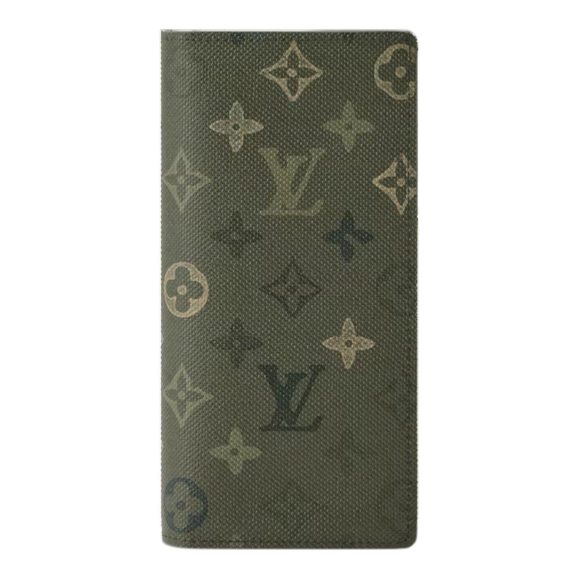 Louis Vuitton Brazza Wallet Monogram Olive Canvas