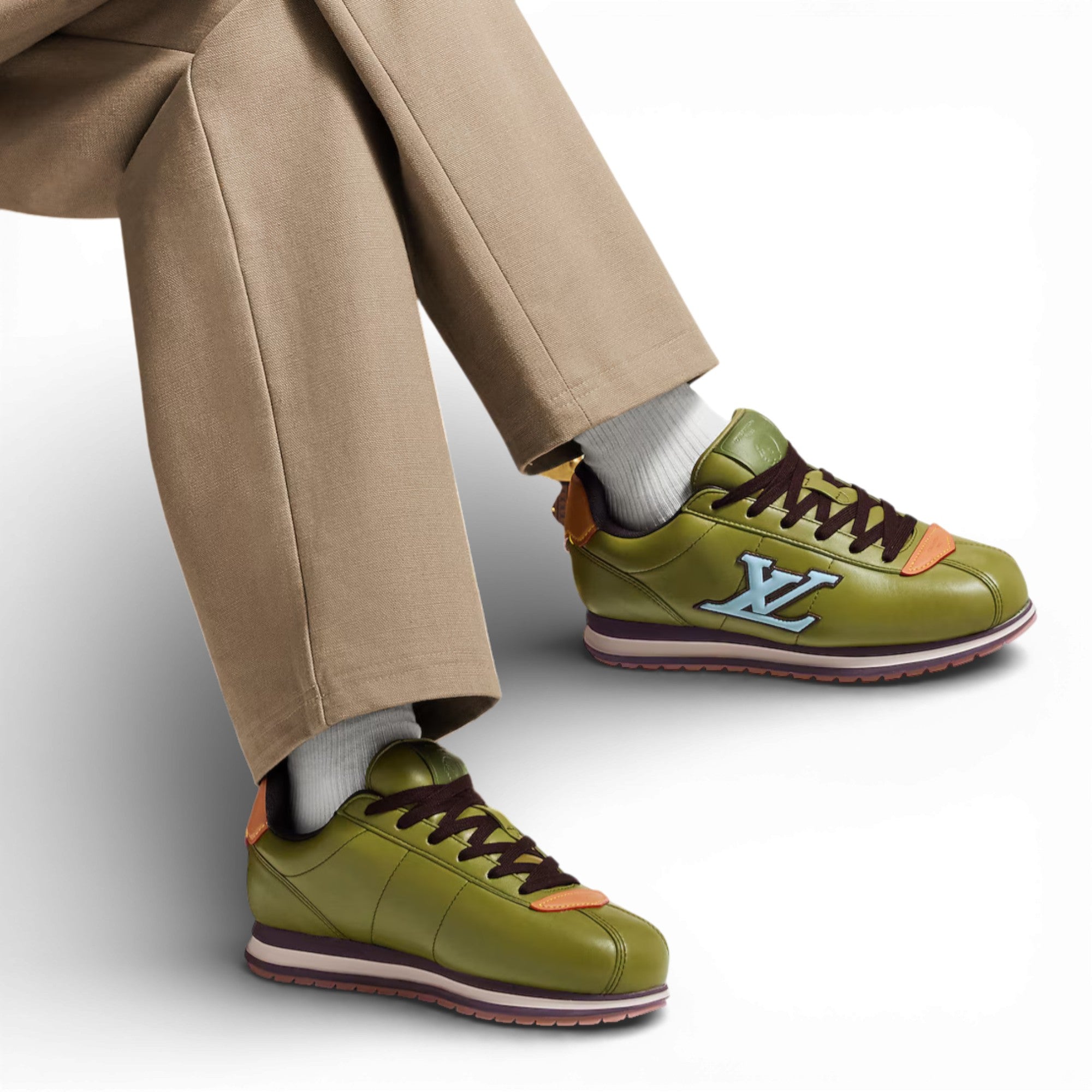 LV Buttersoft Sneaker Kaki