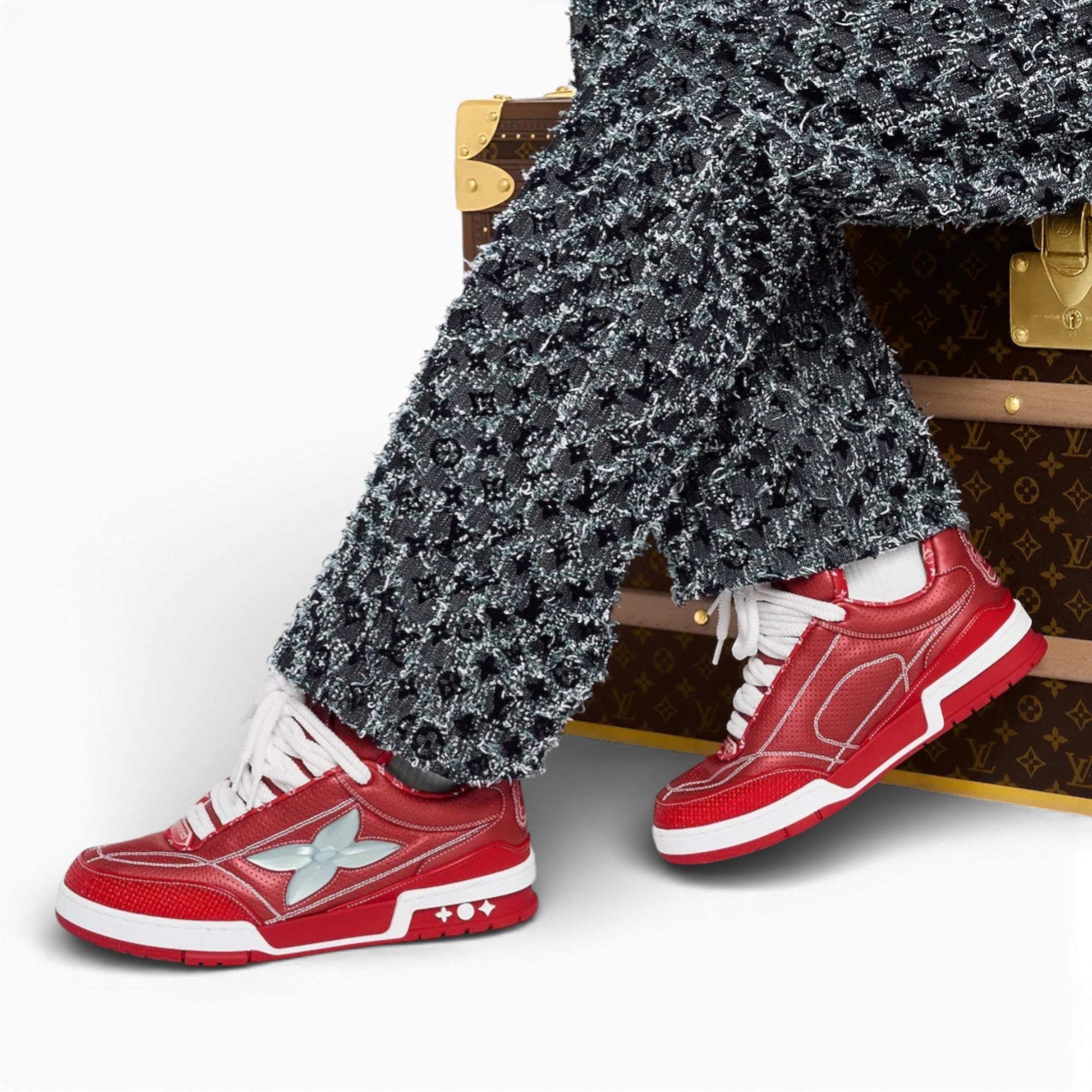 LV Skate Sneaker Red