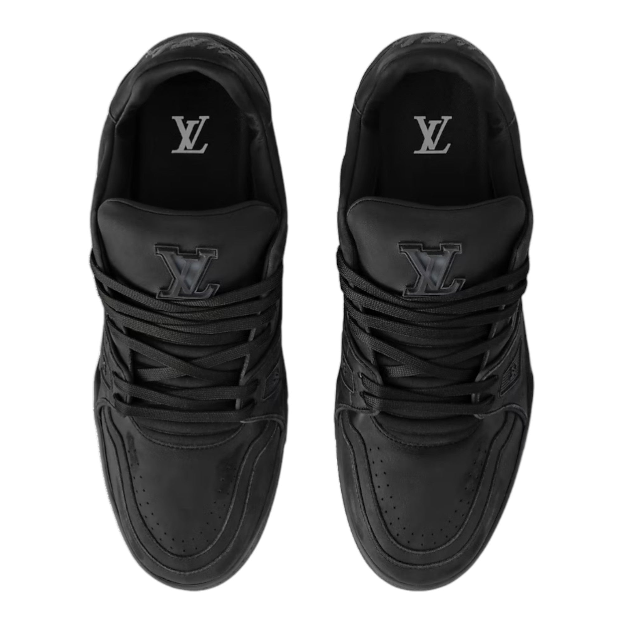 LV Trainer Distressed Sneaker Black