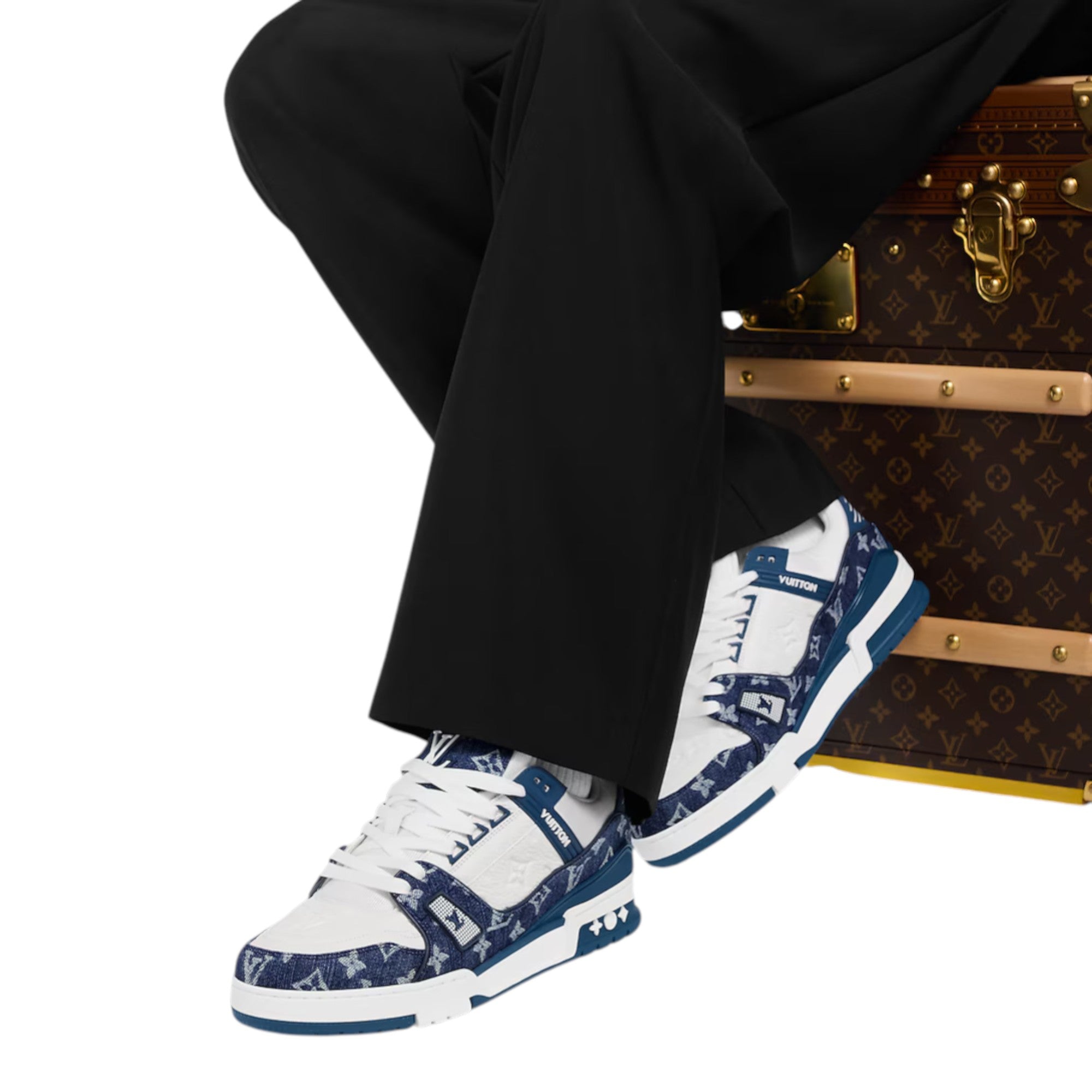 LV Trainer Sneaker Blue