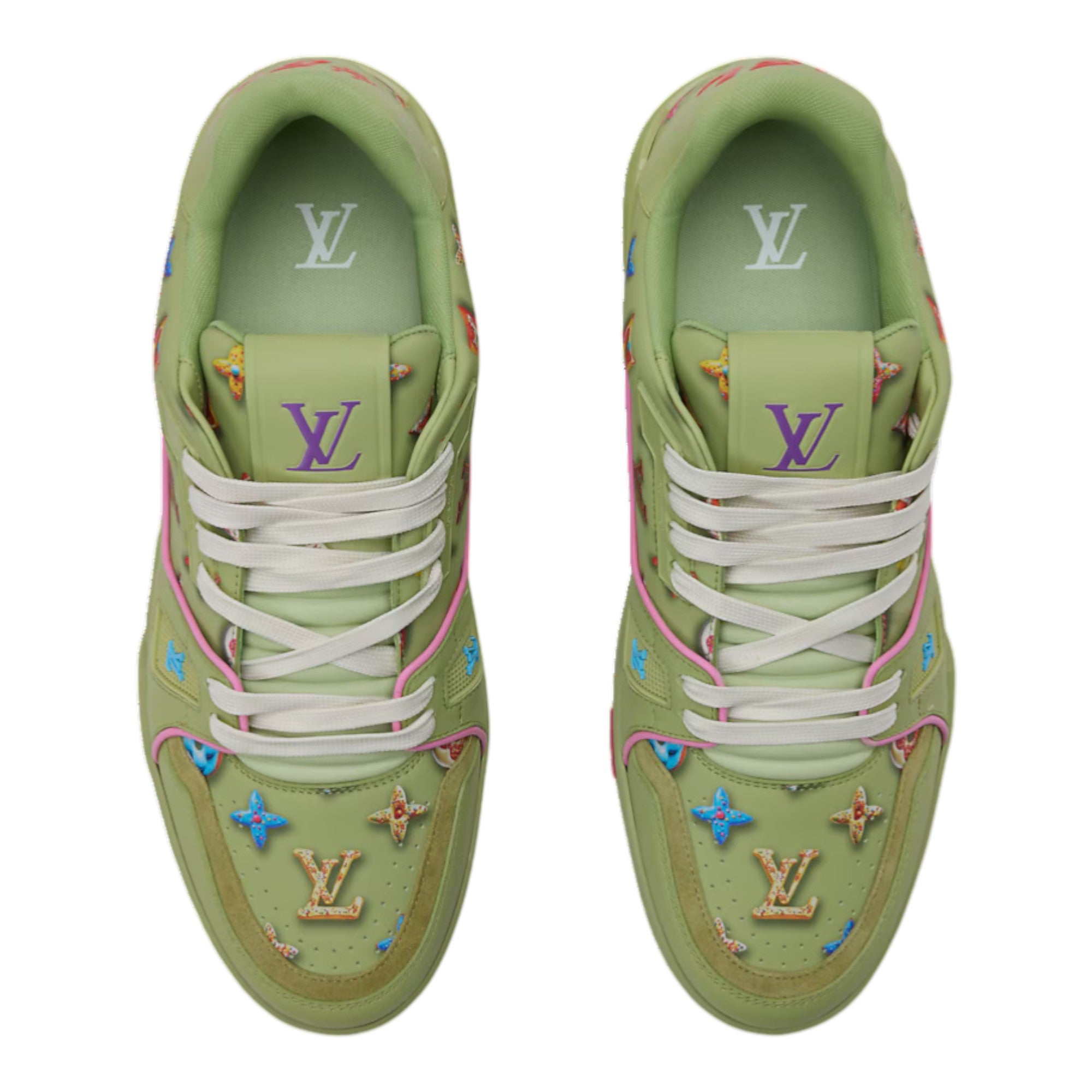 LV Trainer Sneaker Green