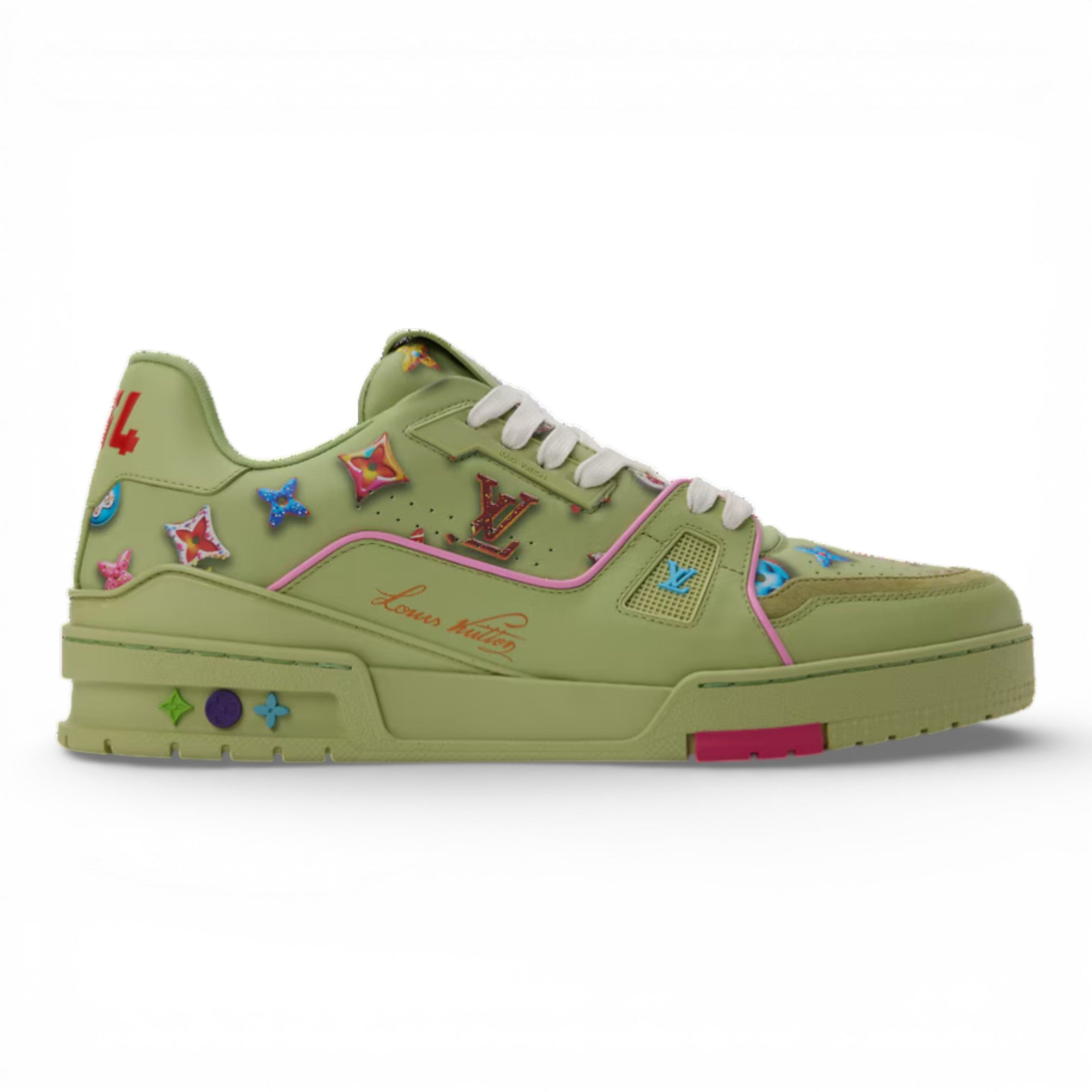 LV Trainer Sneaker Green