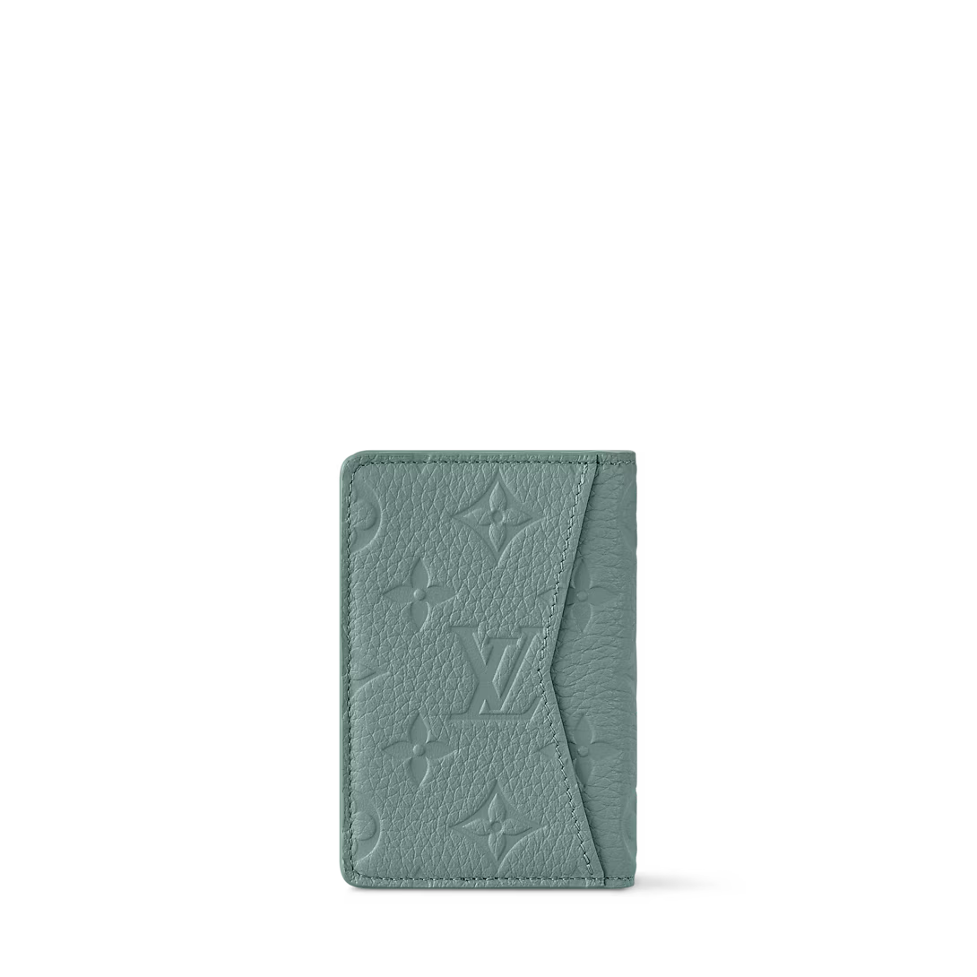 Pocket Organizer Monogram Taurillon Leather Vert d'eau