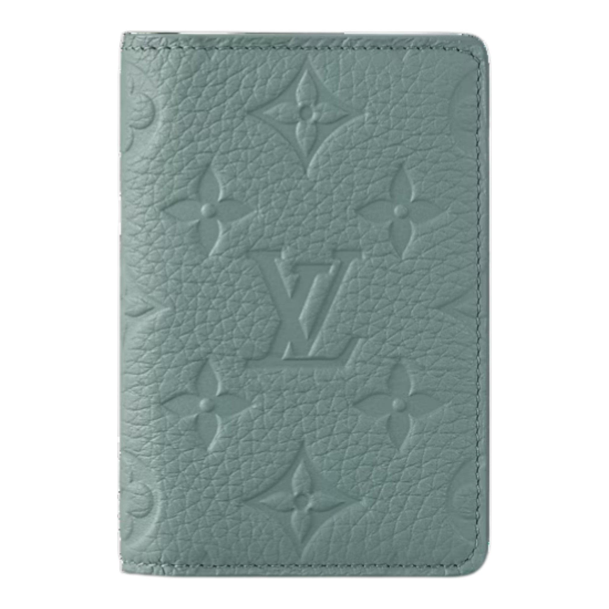 Pocket Organizer Monogram Taurillon Leather Vert d'eau