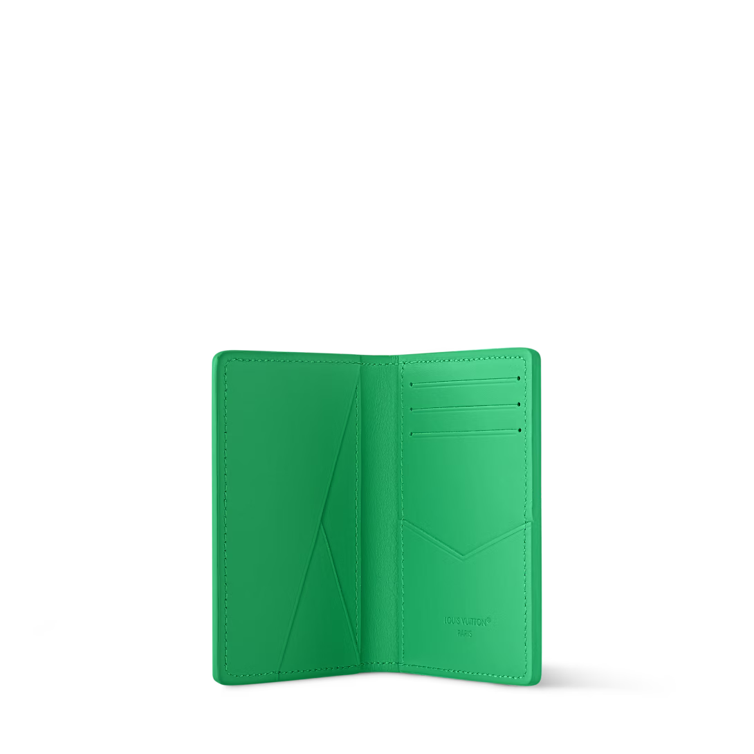 Louis Vuitton Pocket Organizer Monogram Taurillon Leather Green