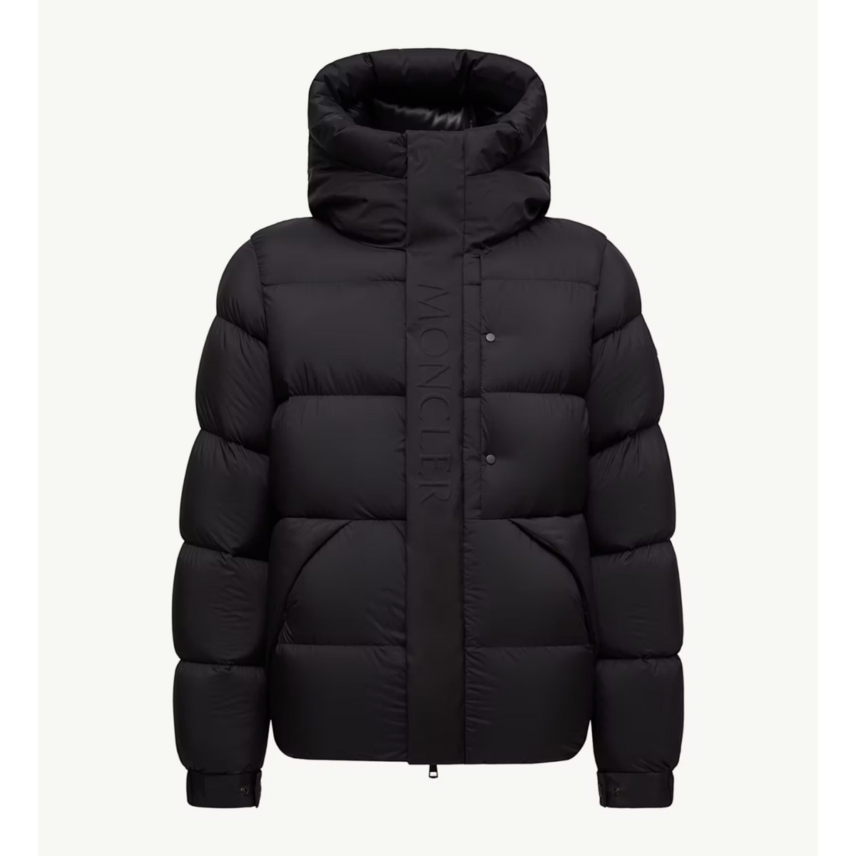 Madeira Hooded Short Down Jacket Black